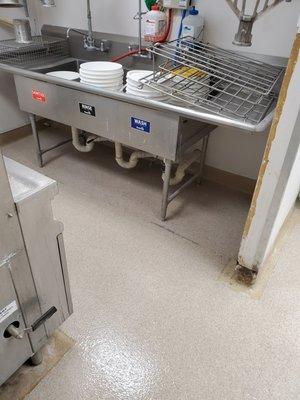 Food industry floor patching and repair