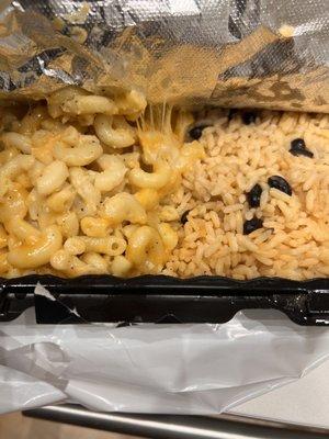 Mac and Cheese Coconut Rice and Beans