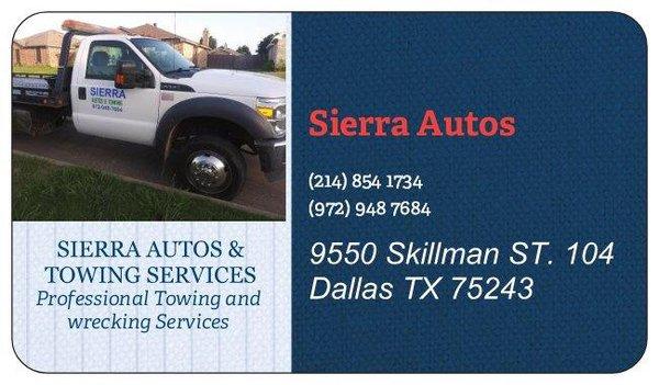 Sierra Autos Towing Services