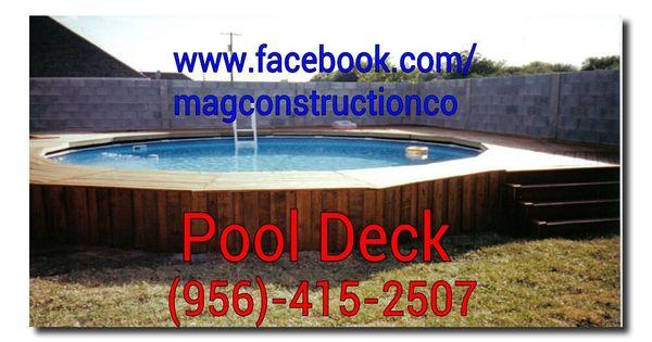 Swimming pool deck