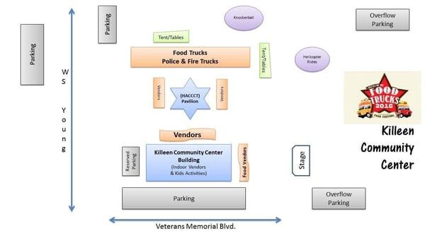 Map for the Food Truck Festival