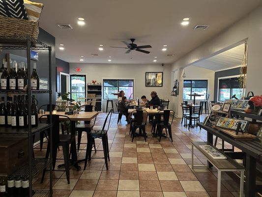 Inside from the view of the deli counter