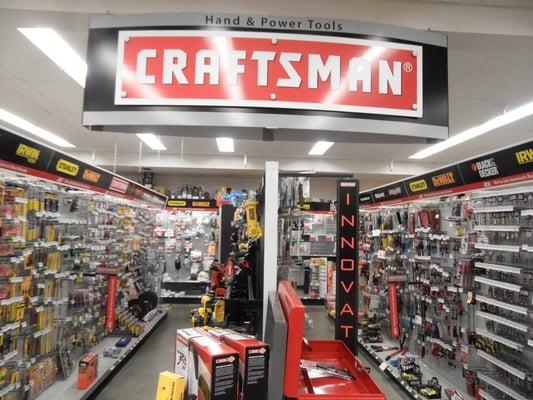 We carry Craftsman tools, power equipment and lawn and garden equipment.