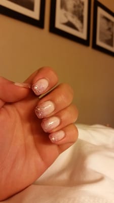 Done by Lyn, gel nail polish, looks SOO much nicer in person!!!