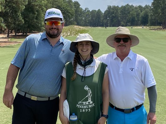 Son and I our caddy for #2