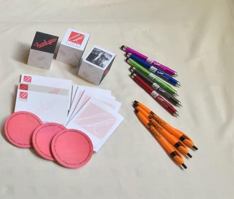 note pads and pens! Many to choose from!