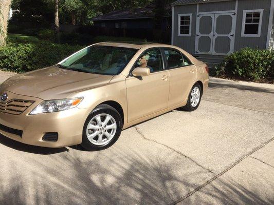 The 2011 Camry after Darwin did his magic.