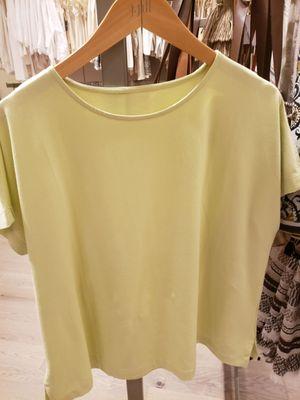 Perfect color of very light yellow green for 2 outfits. Got for half price.