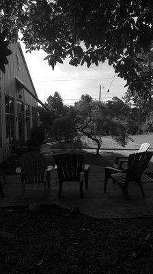 Beautiful outdoor lounging area