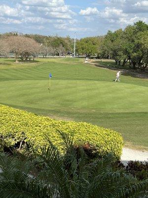 The Par 3 hole on #18 the B course