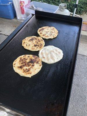 These are not your regular pupusas,these are big.