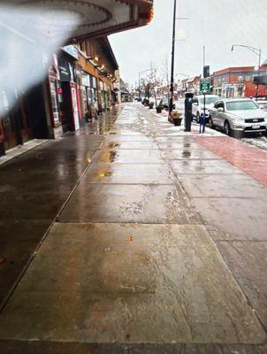 Commercial Sidewalk on Hertel Avenue