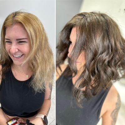 Women Hair cut , color and style