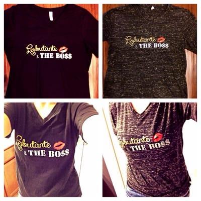 Black matte v neck women's with logo on the left - black marble vintage unisex v neck with logo on the right