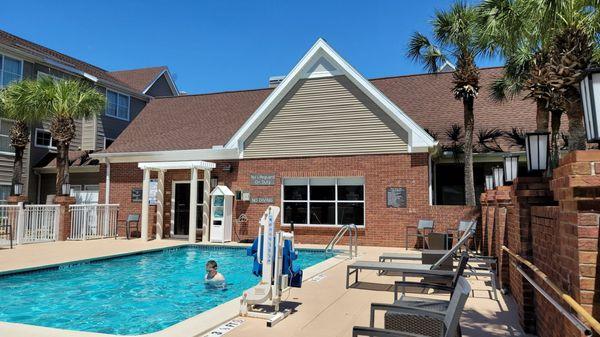 Pool area.