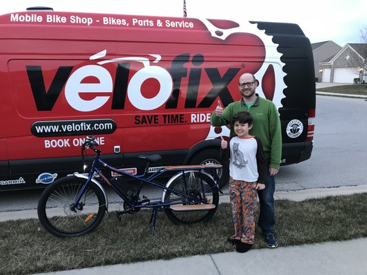 Delivery of new RadPower Wagon e-bike to Brownsburg!