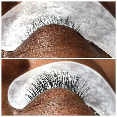 Mink lashes extensions