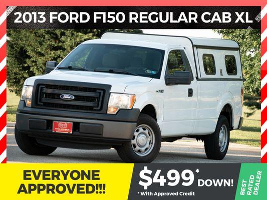 2013 Ford F150 Regular Cab XL! With AdvanceTrac stability system, hill start assist control, towing package, cruise control