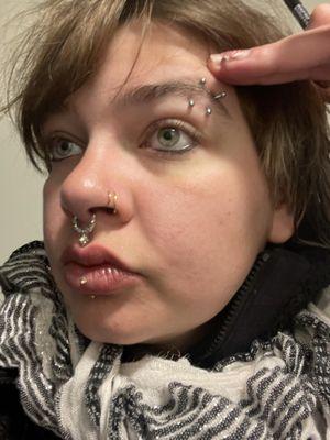 Eyebrow piercing