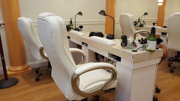 Nice and clean manicure tables