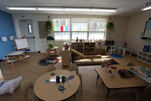 Our spacious nature filled classroom.