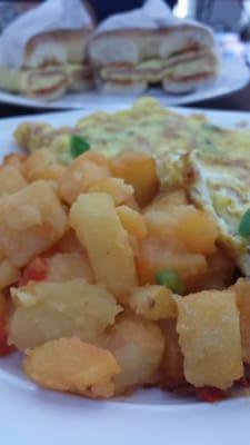 Western omelette with potatoes