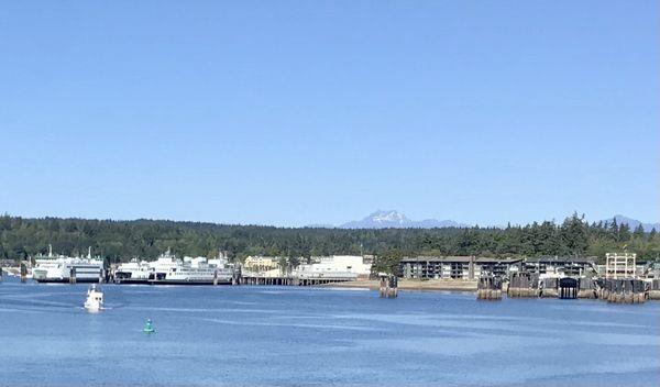 View of Bainbridge Island from Bainbridge Ferry