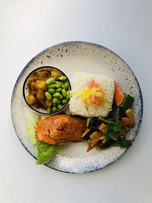 Baked maple syrup Salmon Fillet Bento