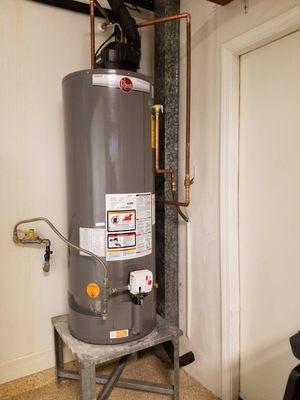 New water heater.