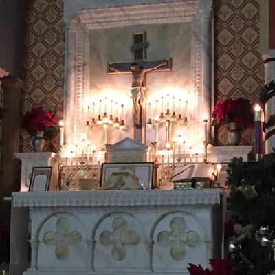 Mass of the Lord's Nativity at midnight.