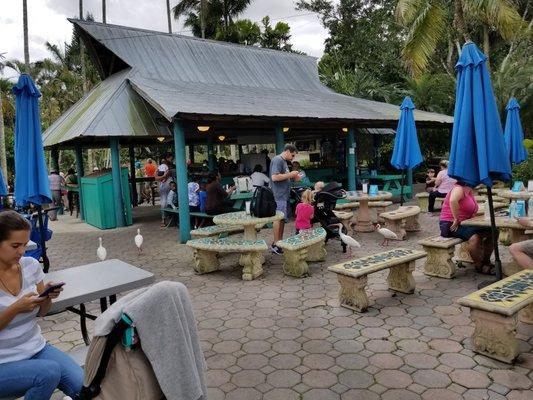 Patio eating area