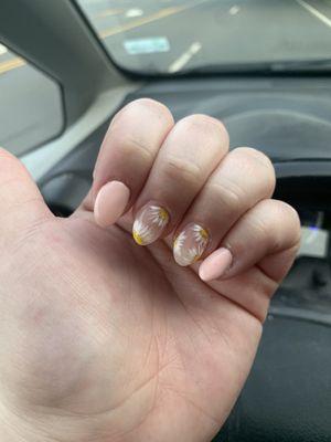 The nails look exactly like the picture I showed Nay--she's amazing!