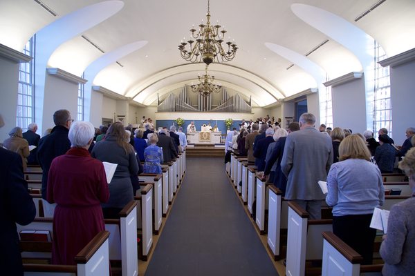 Worshipping at St. Francis Episcopal