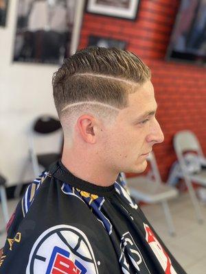 Adult Haircut with Design