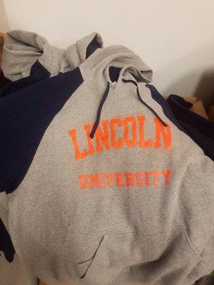 Lincoln University Sweatshirt-Screen printing