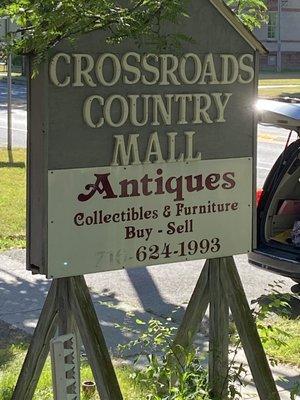 Sign in front of the building