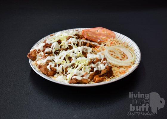 Chicken Shawarma over Rice