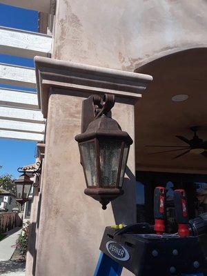 Outdoor wall sconces