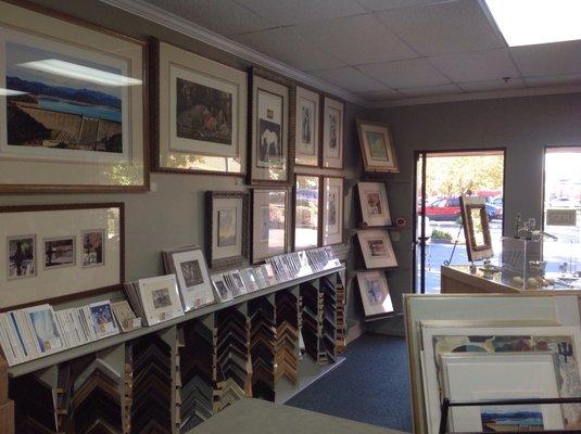 Framed art and moldings