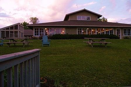 Lodge View from lake