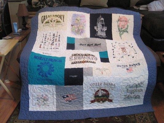 Example of optional border around quilt