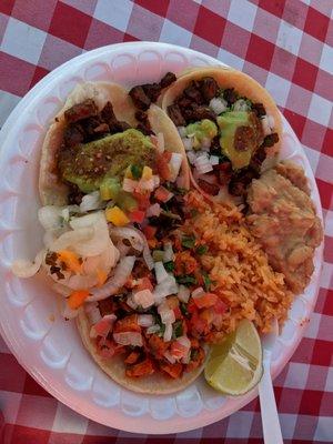 3 taco combo $7