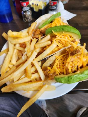 ROckfish Tacos with fries (lunch)