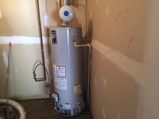 Water heater installation