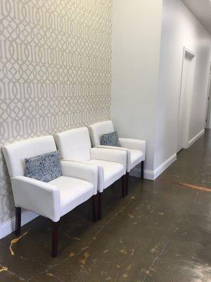 Simple yet chic waiting room