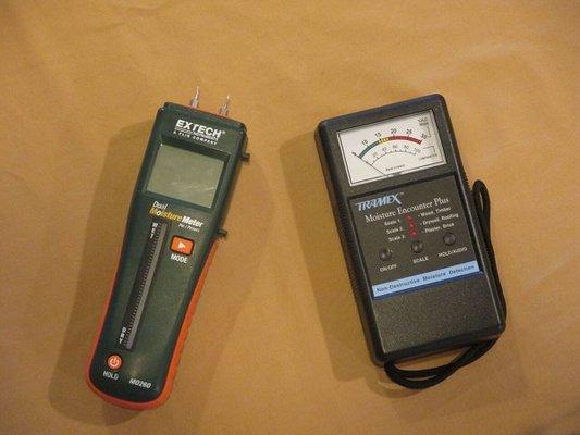 Moisture content meters