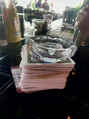 Advertising in bar and restaurant by MassiveMedia . Coasters