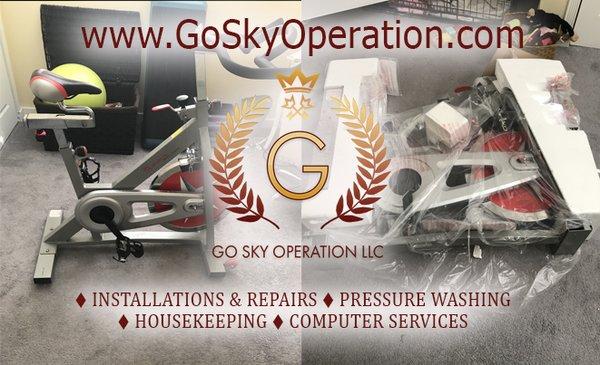 Go Sky Operation offer Vary of Home Service with Handyman, Assembly, Install, Repair, Computer Service, remodel home and more.