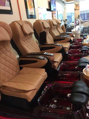 Come and try us new pedicure chairs.