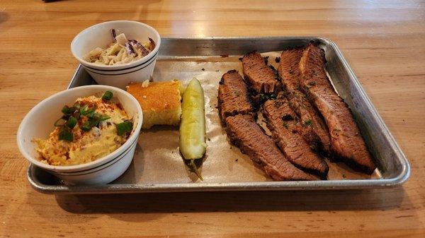 Brisket Plate with Cole Slaw & Potato Salad